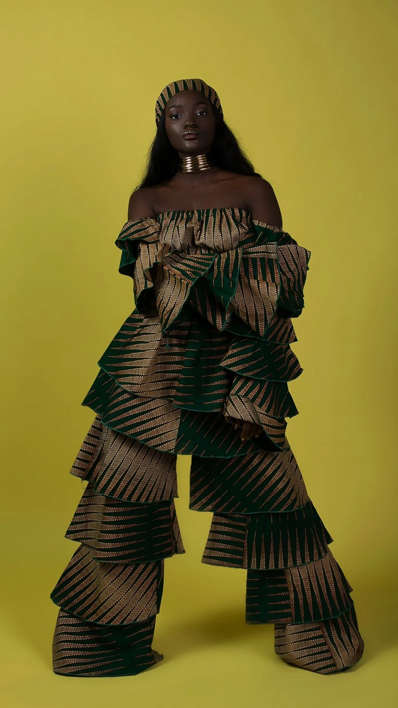 ashanti green dress African Print Set *Green (3 Piece Set) – EZCLOTHIN Overskirt:No Overskirt Beatrice B Backless Cream Collection_Eos