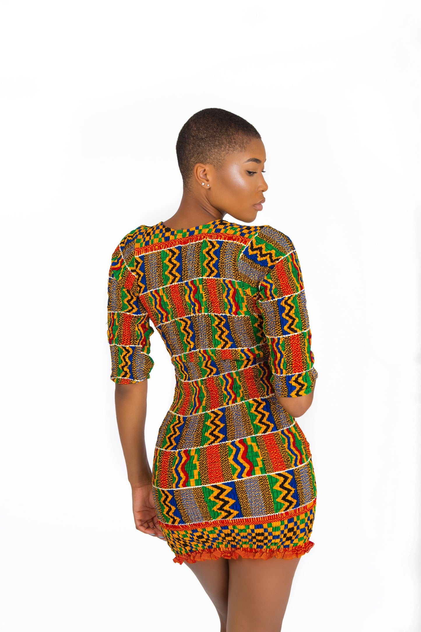 Adana Deep-V Mini Dress WHOLESALE