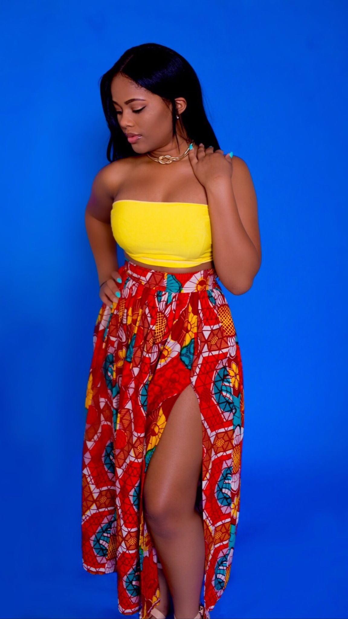Awura Split Skirt With Bandeau