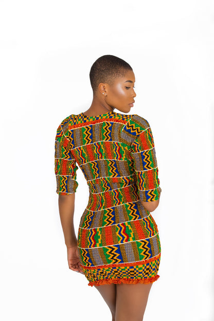 Adana Deep-V Mini Dress WHOLESALE